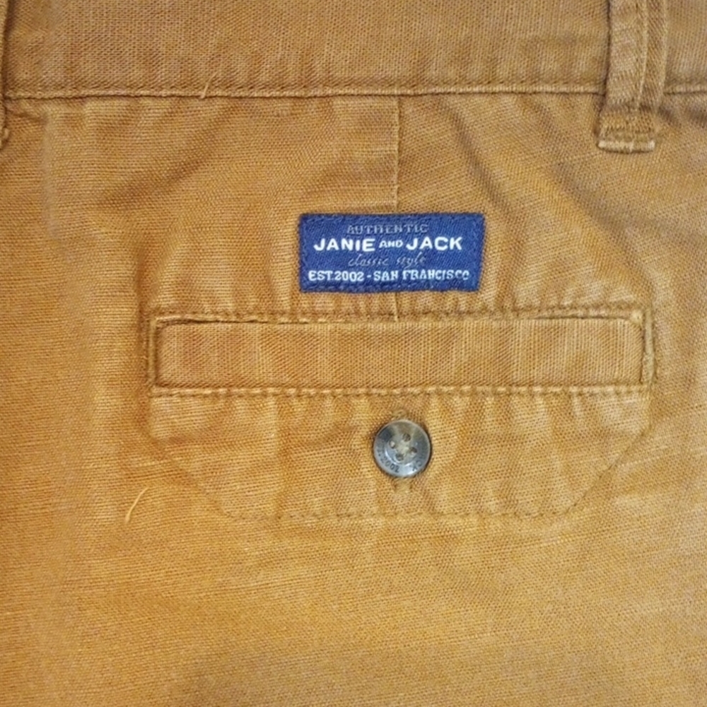 Janie and Jack Boys Tan Cargo Shorts - Picture 4 of 6